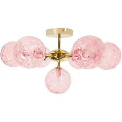 DECKENLAMPE Glas Rosa Anadyr
