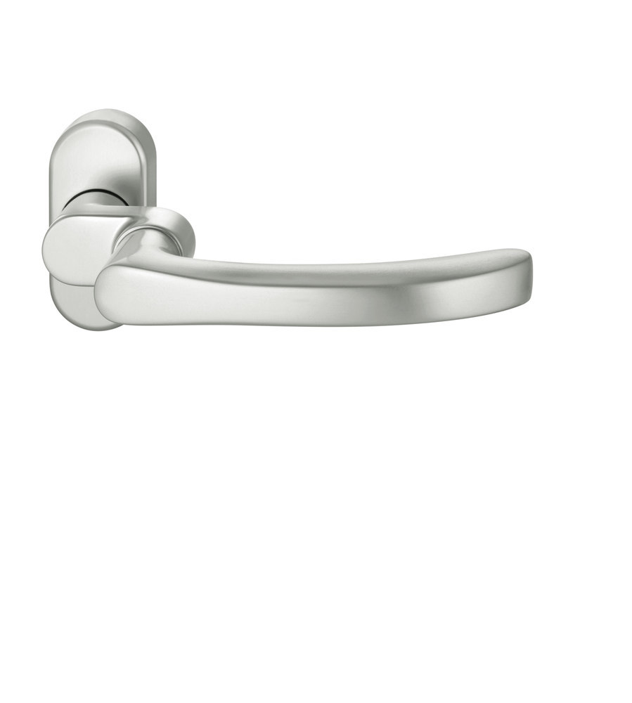 FSB FH-Drücker-Halbgarnitur ohne Schlüsselrosette 06 1043, oval, VK 9 mm, Aluminium 0 06 1043 01263 0105