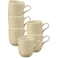 KAFFEEBECHER Terra Sandbeige 400 ml 6er Set