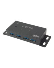 LogiLink USB 3.0 HUB 4-PORT METALL GEHAEUSE Hub 5 Gbps 4-Port 1.x / Desktop wandmontierbar (UA0149)