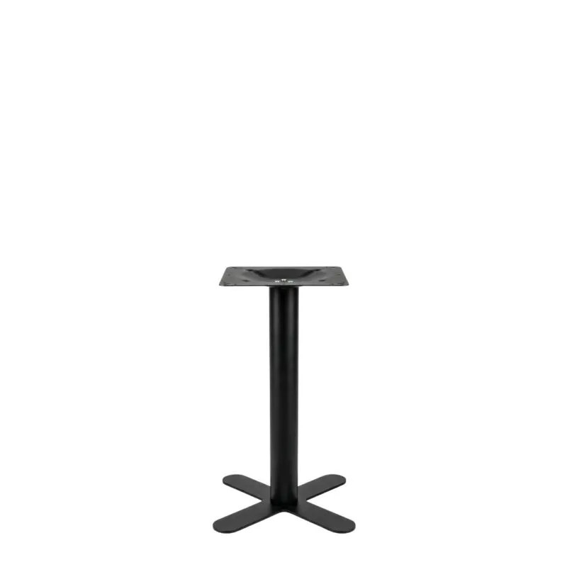 Label51 Eetkamertafel X-Poot Zwart Metaal X-Poot 50x50 cm