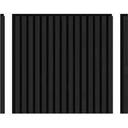 Loada Solar Akustikpaneel Edel-Schwarz Metall, 4 Stk à 600×600×21,5 mm/ 1,44m2 – Metalloptik