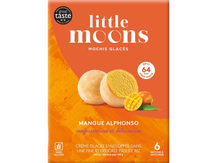 LITTLE MOONS Mochis glacés saveur mangue - 6 x 32 g