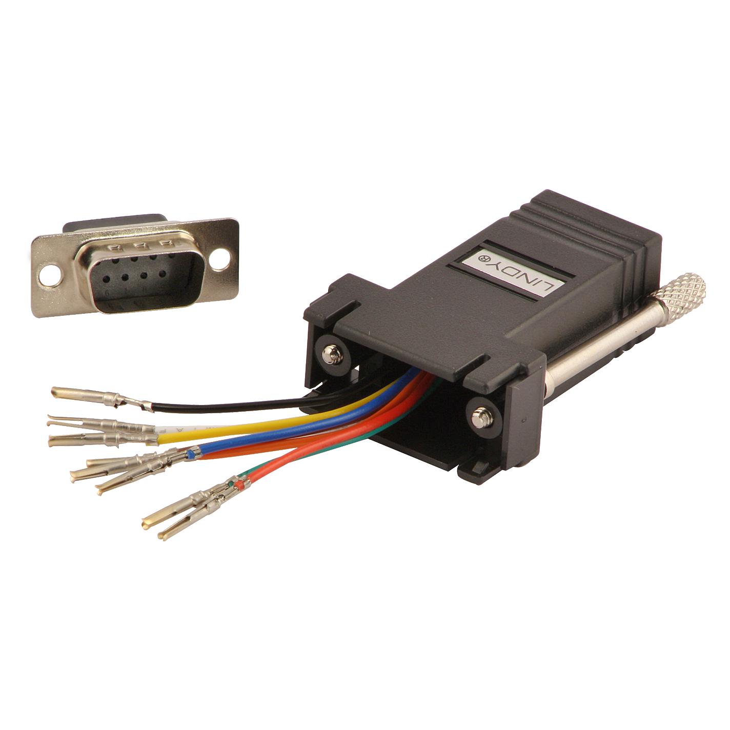 Lindy Adapter 9-pin Sub-D RJ45 female (Kabel Zubehör) (70246)