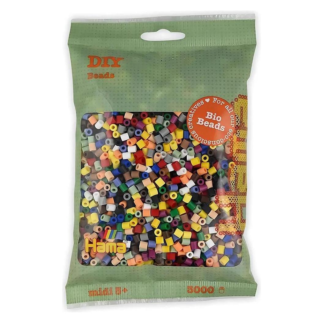 Hama Bio Bügelperlen - Farbmix (199), 3000 Stück. (191-199)