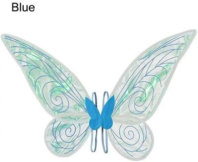 Uplift Treasures Sparkle Butterfly Fairy Wings Costume For Women And Girls blue
