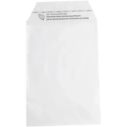 100 Klappenbeutel, wiederverschließbar, PE-Folie, transparent 50 μm | 119 x 162 mm - C6 - recycelt, recyceltes PE