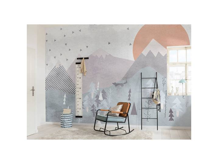 Papier peint Fox Journey 400 x 280 x 0cm Multicolore