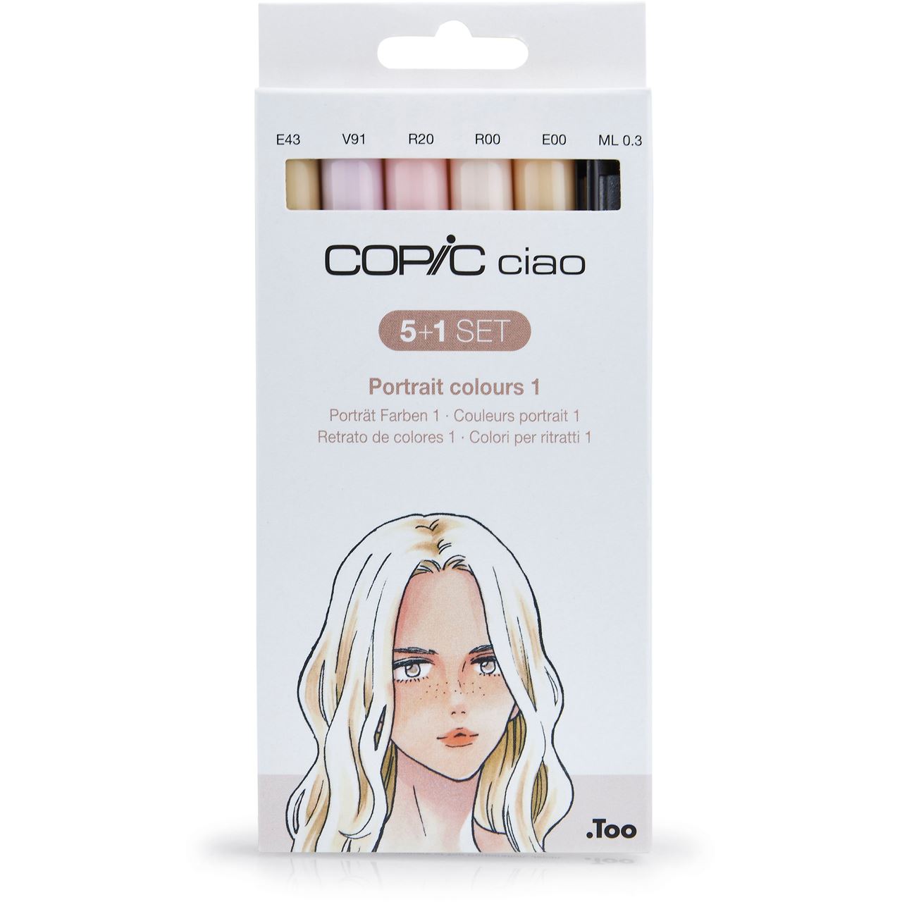 COPIC Ciao 5+1 Layoutmarker-Set farbsortiert 1,0 + 6,0 mm, 6 St. 22075552