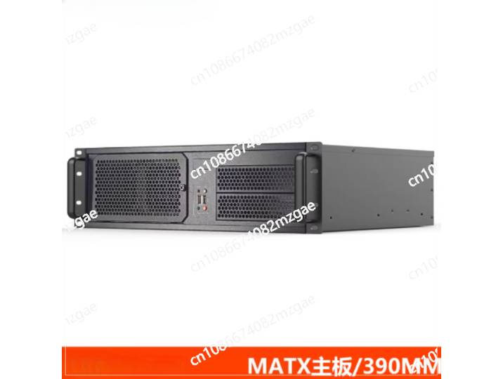 Châssis 3U 390 mm pour serveur de contrôle industriel, lecteur optique multi-disques, carte graphique pleine hauteur, carte mère Bit MATX, Bit NAS