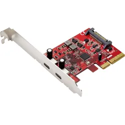 Renkforce USB 3.2 Gen2 (USB 3.1) Type-C Controllerkarte 10 Gbps, Kontrollerkarte
