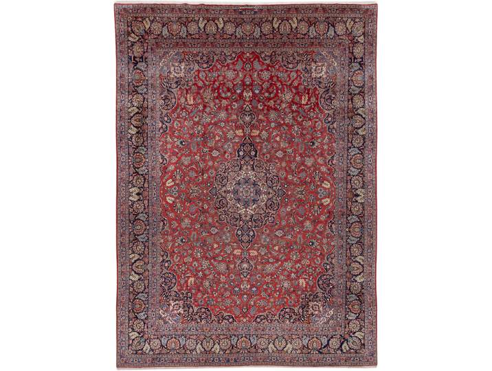 Keshan Antik Signiert Teppich 328x454 Handgeknüpft Orientteppich Perserteppich