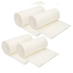 Betz 4 Stück Fleecedecken Kuscheldecken Größe 130x170 cm Farbe creme