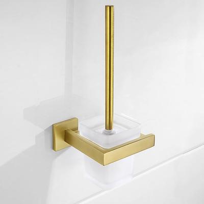 WC-Bürstenhalter Moderne Brille 304 Edelstahl ABS-Metall Badezimmer Wandmontage - 1St
