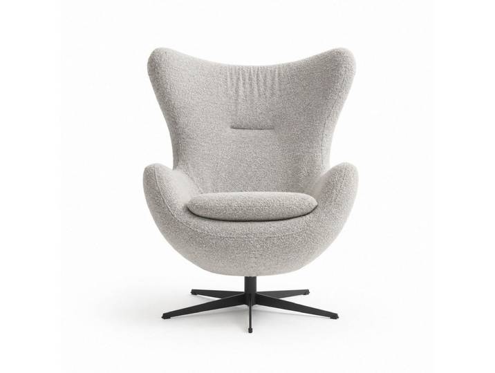JVmoebel Relaxsessel Drehbarer Sessel Relaxsessel Hellgrau Loungs Italienische Möbel (1-St), Made in Europa