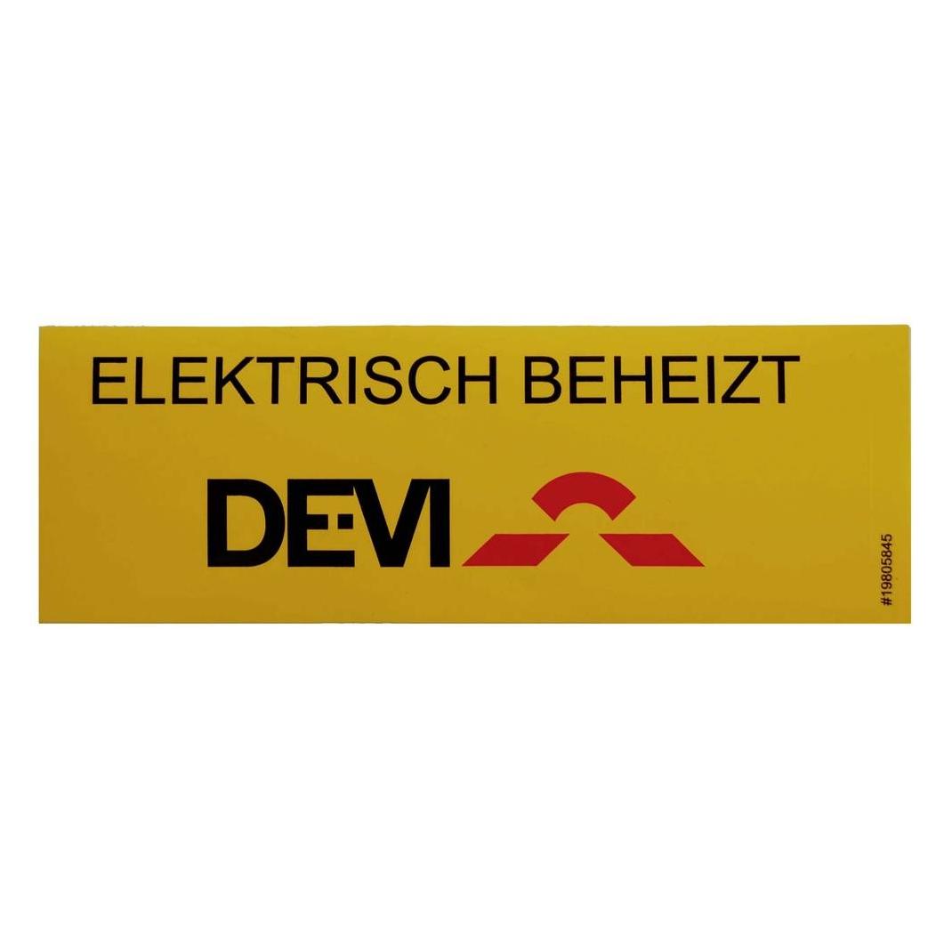 Devi Kennzeichnungsaufkleber 19-805845 "Elektrisch Beheizt" (19805845)