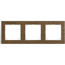 M-Pure, Decor Rahmen, 3fach, Eiche / aktiv weiß