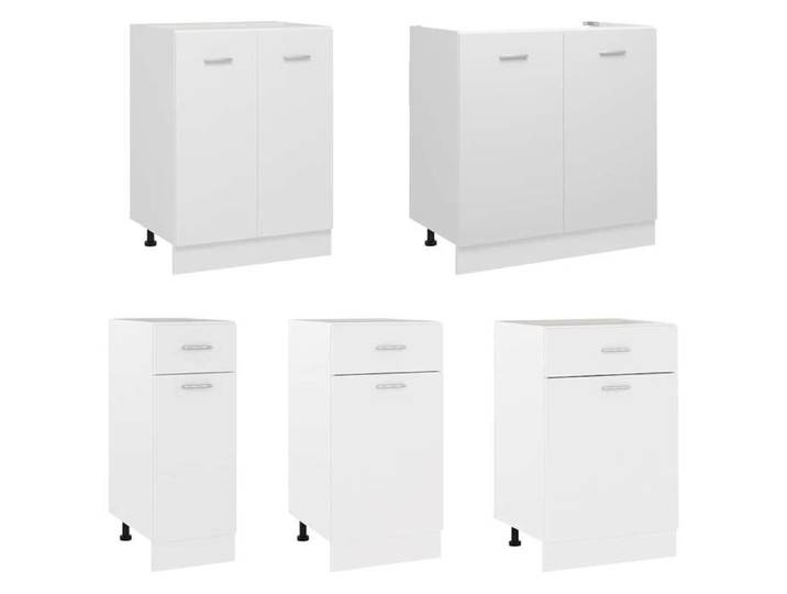 Maison Soldes Armoire Bas（Cabinet/Armoire Placard）- Armoire à tiroirs  Lyon  Blanc 50x46x81 5cm Bois d'ingénierie Moderne81576