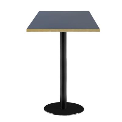 RestooTab - Stehtisch Rome 60x60cm blu fes fenix kanten messingfarben