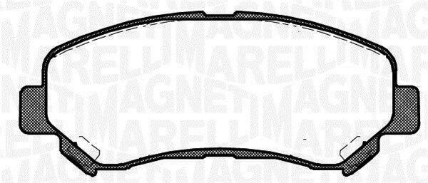 Magneti Marelli Bremsbelagsatz, Scheibenbremse 363916060351 Für Nissan Suzuki Venucia