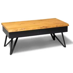 Couchtisch Dubai 4 Holz Braun Wildeiche