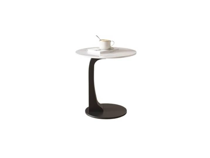 ksjdieunf Couchtisch Sofa Seite Tisch Wohnzimmer Kaffee Kleine Kreative Runde Glas Ecke Licht Luxus Tische for Wohnzimmer(B)