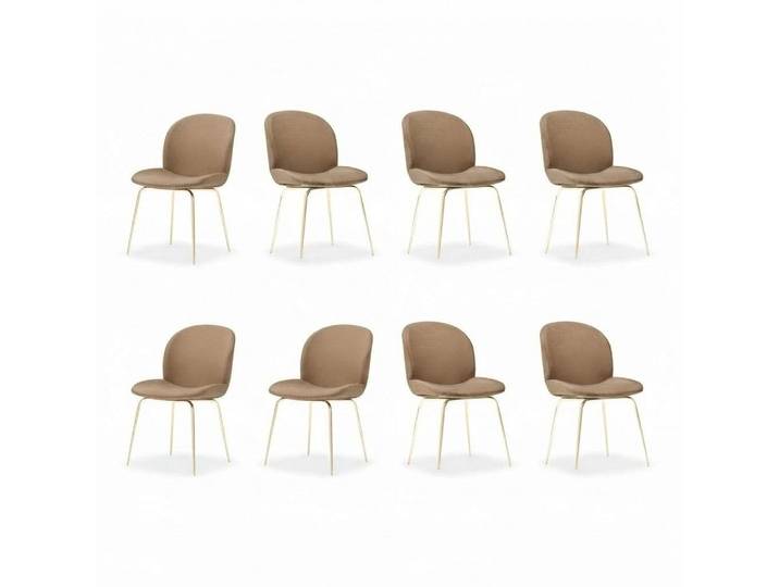 Xlmoebel Polsterstuhl Moderne Textilpolsterstühle für Esszimmer und Gastronomie (8x Stühle, 8 St), Hergestellt in Europa