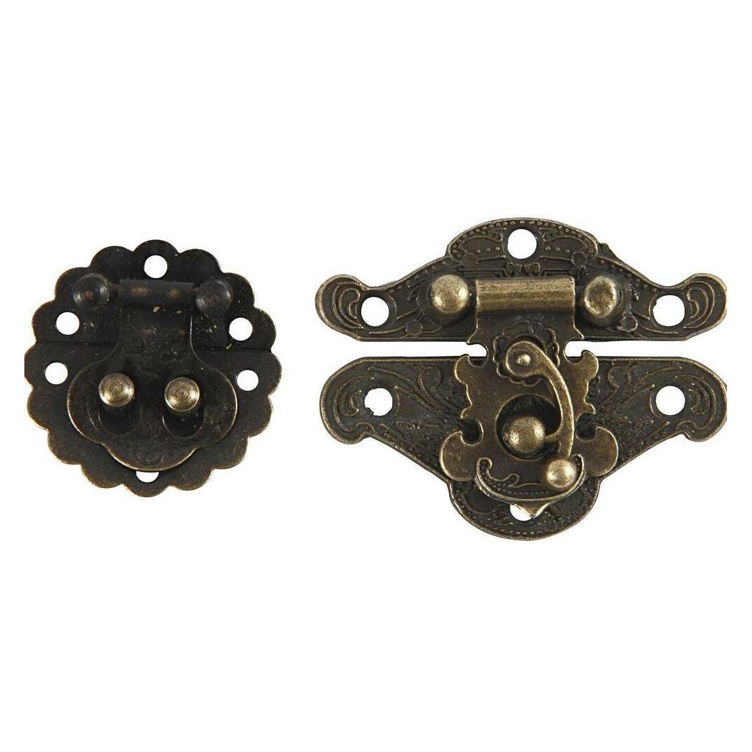 Creativ Company Beschlag Set, 10-teilig, Antikgold (58004)