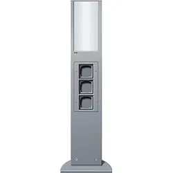 Gira 134926 E-Säule Licht + 3x Leereinheit 769 mm Gira Energiesäule F Alu
