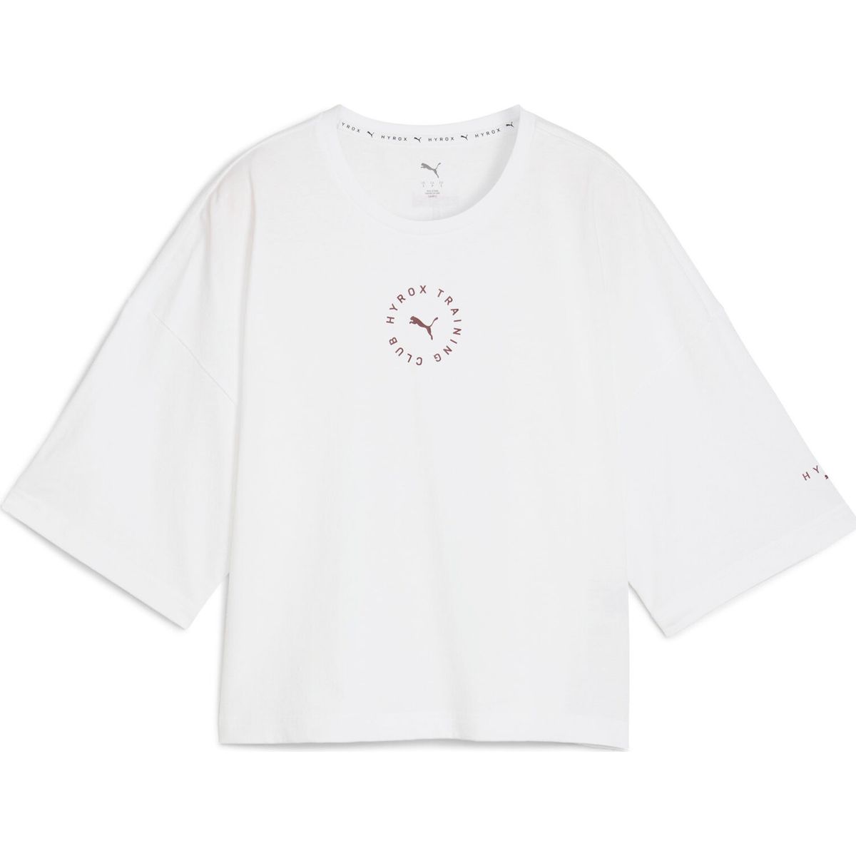 Puma W Puma x Hyrox Cropped Lifestyle Tee puma white (02) XXS 527639-02-XXS