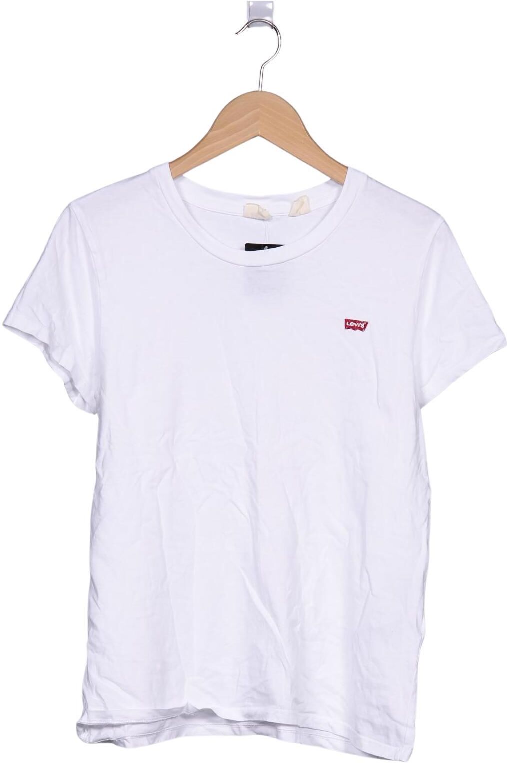 Levis Herren T-Shirt, Weiß, Gr. L, Baumwolle - Second Hand