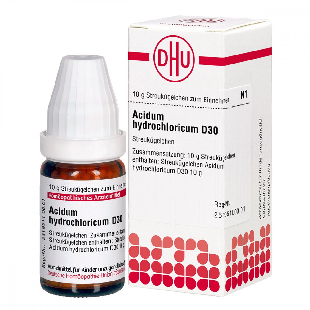 DHU-Arzneimittel GmbH & Co. KG Acidum Hydrochloricum D30 Globuli 07454017