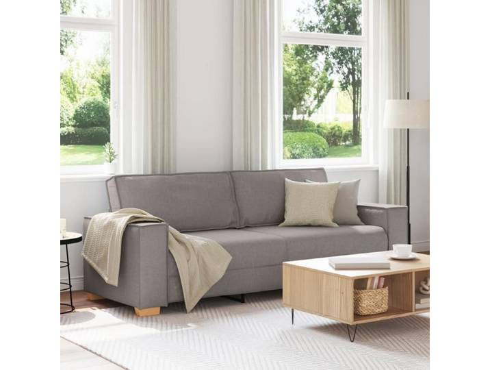 Moderne Canapé 3 places taupe 180 cm en tissu - Canapé salon Mode @FR(218969)