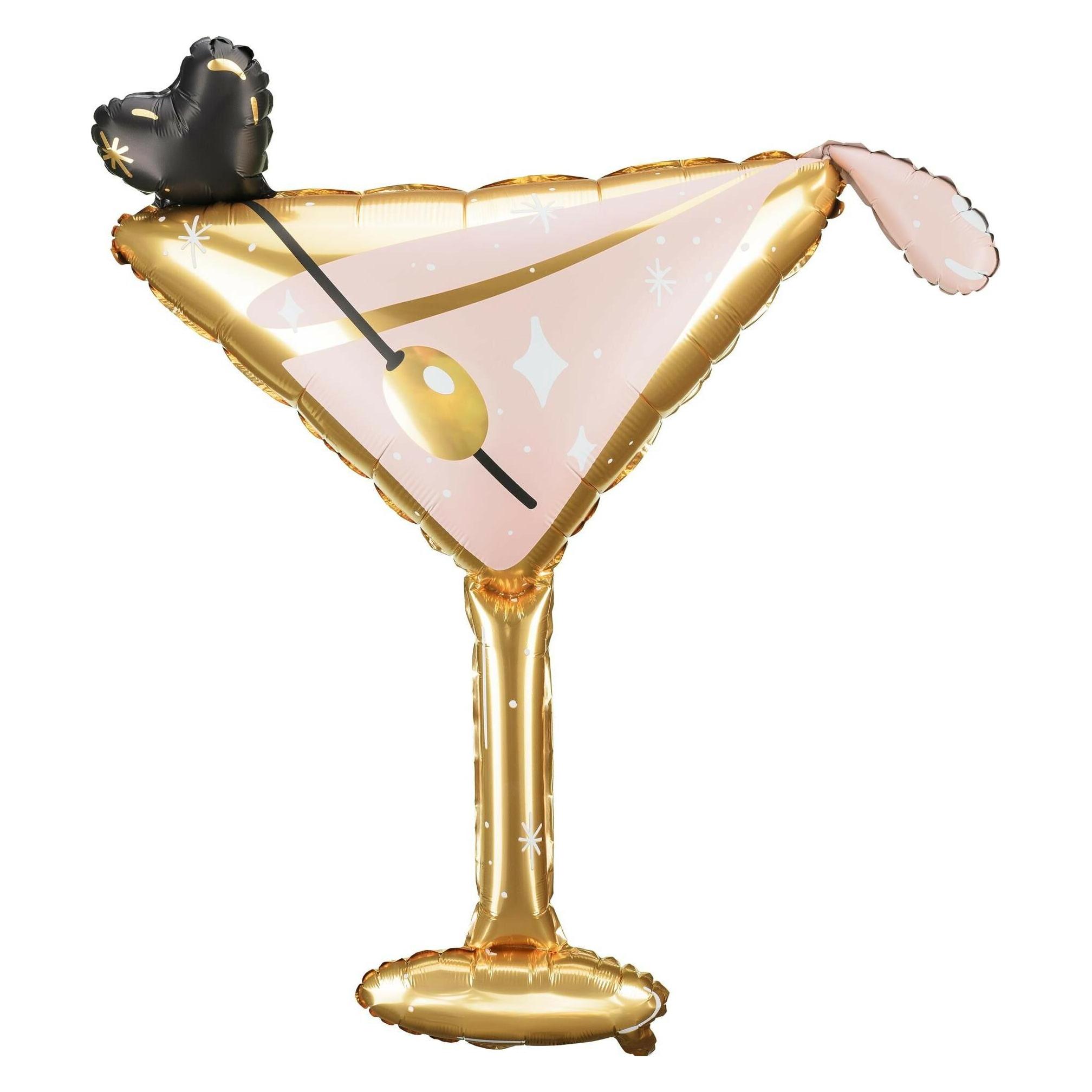 Partydeco Ballon en alu - Verre à Martini (1x) (FB166)