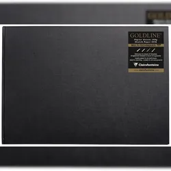 Clairefontaine 5x Skizzenbuch Goldline mit Fadenbindung, A3 Querformat, 64 Blatt 140g weiß - Weiß 34242C