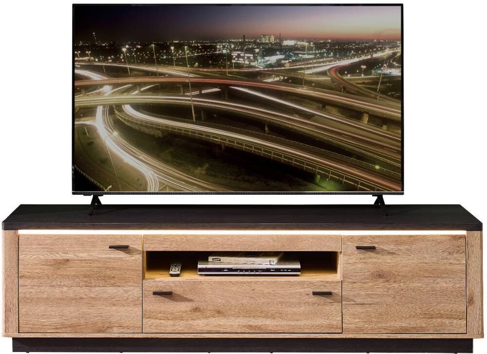 Pharao24.de TV Sideboard Fernsehboard in modernem Design mit LED Beleuchtung