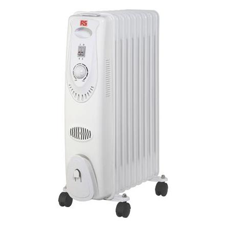 RS PRO Oil filled radiator 2kW 9 fin Euro (2000 W) (7126086)