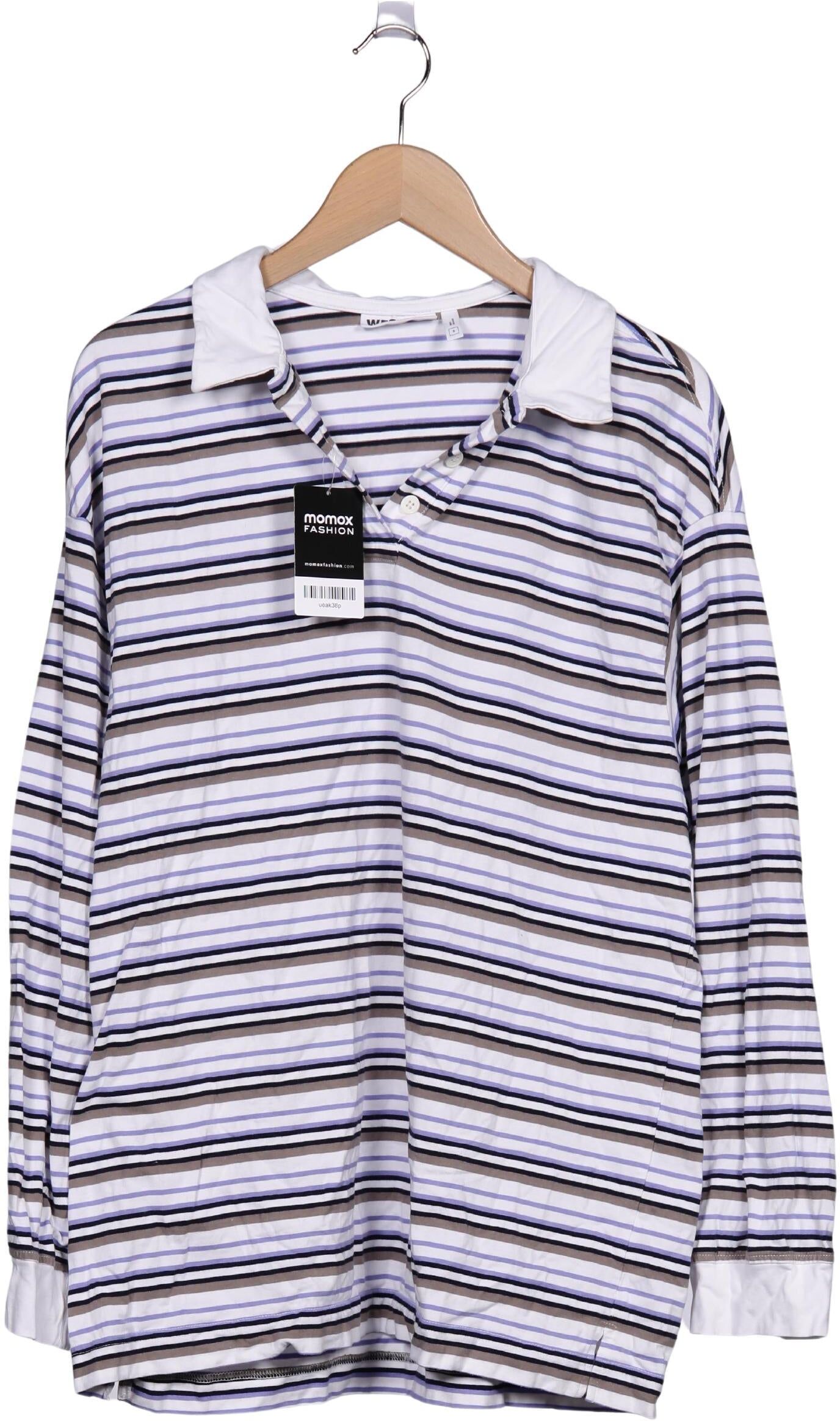 Weekday Damen Poloshirt, Mehrfarbig, Gr. S, Baumwolle - Second Hand