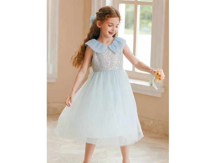 Robe de princesse d'été pour filles, nouvelle robe en Organza pour les recitales de piano et les Occasions spéciales, robe de soirée élégante à fleurs pour filles, 170cm