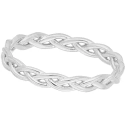 LEAF - RING - Braid - silber