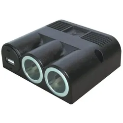 ProCar Strømudtag x 2 og 1 x USB-A 20A til skruemontering, Auto Adapter, Schwarz