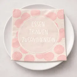 Serviette Essen Trinken Zusammensein