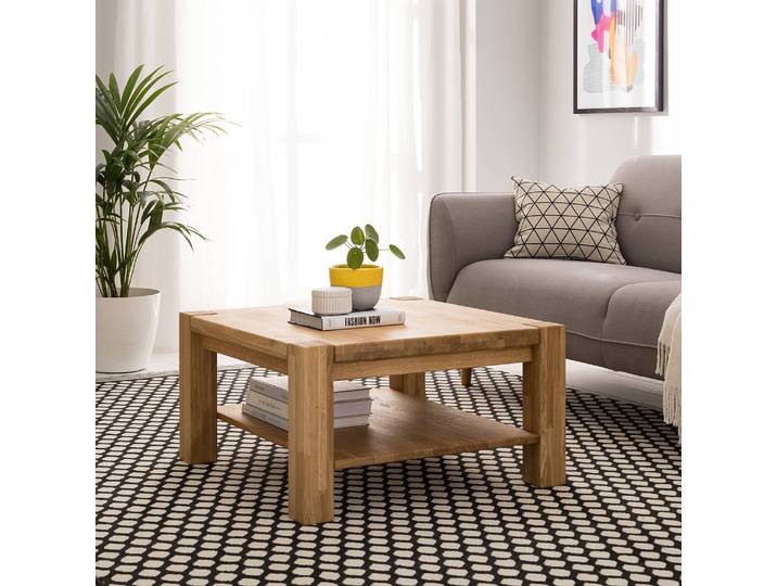 Couchtisch JanWOOD II 70 x 38 x 70cm Braun/Eiche