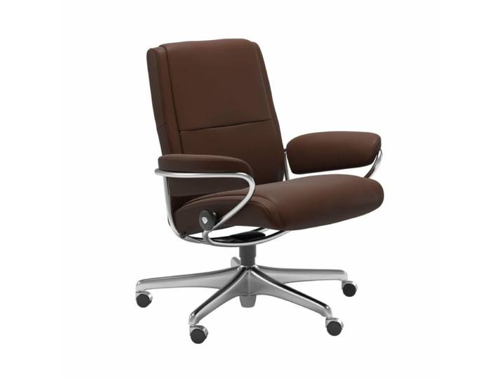 Stressless Paris Sessel Low Back Home Office - Leder Batick Malt