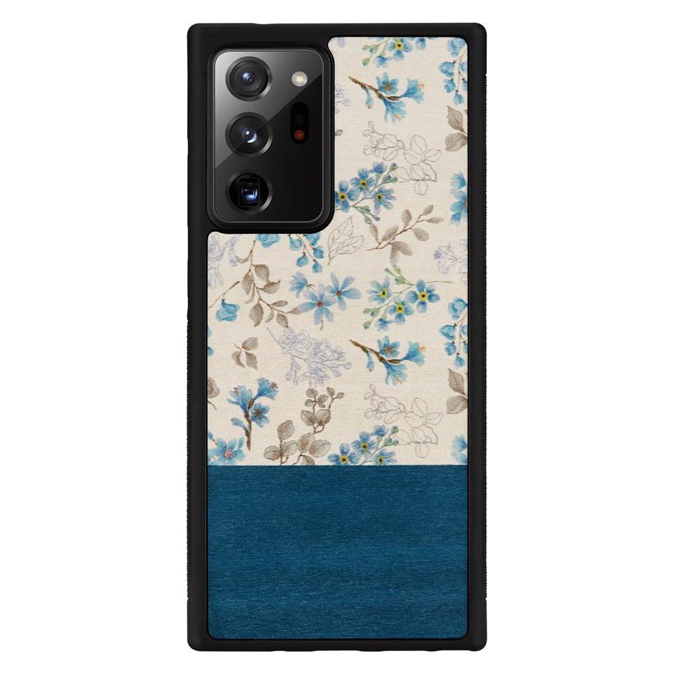 Man.Wand & WOOD case for Galaxy Note 20 Ultra blue flower black (Samsung Galaxy Note 20 Ultra) (1000001344U)