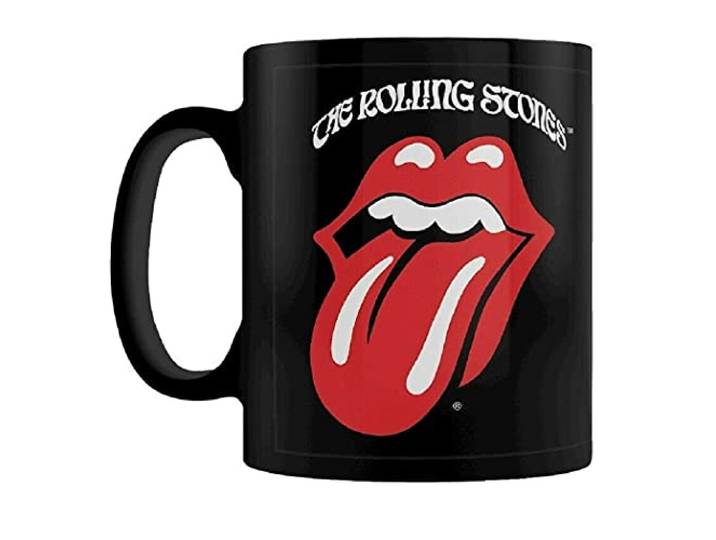Rolling Stones, The Retro Tongue Kop meerkleurig keramiek Band merch, Bands, Cadeaus