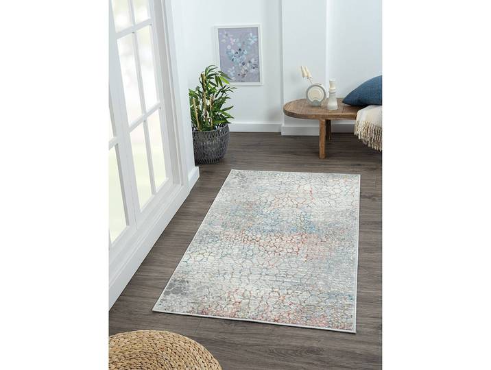 Kurzflorteppich Multicolor 80 x 150cm Mischgewebe