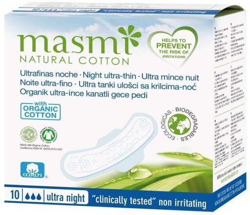 Masmi Ultrafine Night Pads with Wings 10 units