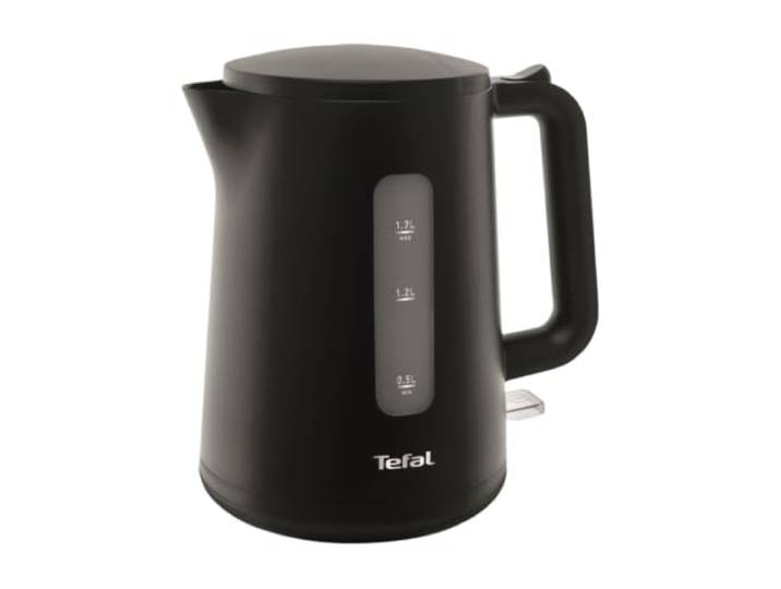 Tefal KO2008 Wasserkocher Principio Select 2400 Watt 1,7L Wassertank Automatischer Ein-/Ausschalter Antikalk-Filter schwarz Matt