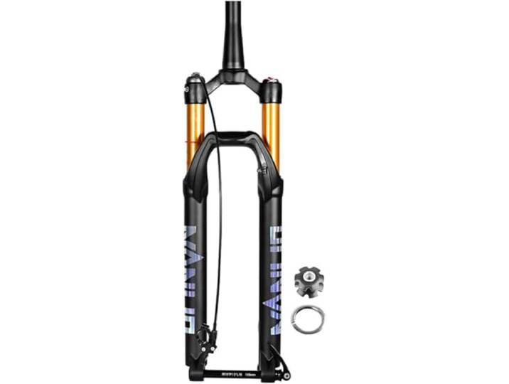 CuNtoHHH Luftfedergabel für Fahrräder, 27,5/29 Zoll, 1-1/2 Tapered Gabel, Mountain Boost Front, 15 * 110 mm Federweg, 120 mm Dämpfungseinstellung (Tapered-Remote, 29 )